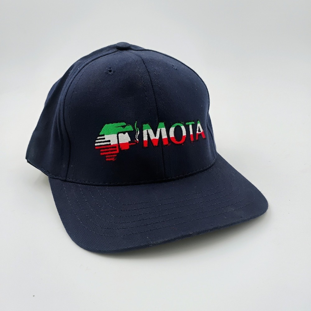 THC Clothing Parody Logo Blue Flexi Fit Baseball Cap Hat VTG 1990's Streetwear